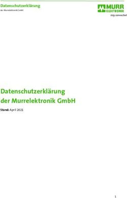 Datenschutzerklärung der Murrelektronik GmbH - Datenschutzerklärung - Stand: April 2021