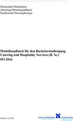 Modulhandbuch Für Den Bachelorstudiengang Catering Und Hospitality ...