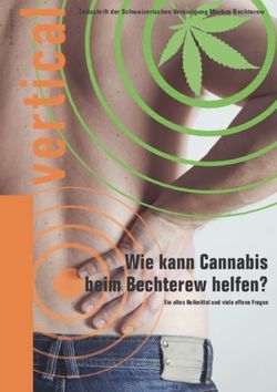 Wie kann Cannabis beim Bechterew helfen? - Zeitschrift der Schweizerischen Vereinigung Morbus Bechterew - Morbus ...
