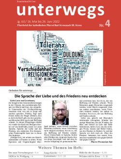 Unterwegs Jg. 60 / 16. Mai bis 26. Juni 2022 - Pfarrbrief der katholischen Pfarrei Bad Kreuznach Hl. Kreuz - Pfarrei Deutschland