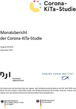 MONATSBERICHT DER CORONA-KITA-STUDIE - RKI