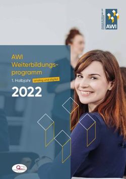 2022 AWI Weiterbildungs-programm - Halbjahr