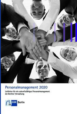 Personalmanagement 2020 - leitlinien für ein zukunftsfähiges Personalmanagement der Berliner Verwaltung - IHK Berlin