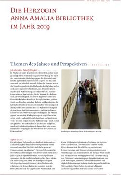 2019 Themen des Jahres und Perspektiven - Klassik Stiftung Weimar