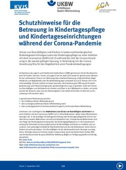 Schutzhinweise f&uuml;r die Betreuung in Kindertagespflege und Kindertageseinrichtungen w&auml;hrend der Corona-Pandemie