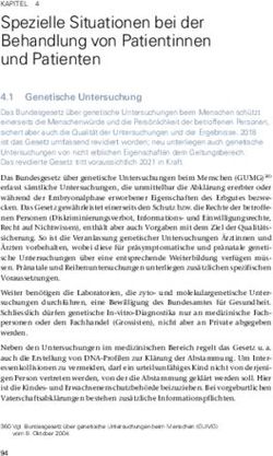 Spezielle Situationen bei der Behandlung von Patientinnen und Patienten