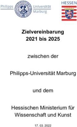 Zielvereinbarung 2021 bis 2025 - zwischen der Philipps-Universit&auml;t Marburg und dem Hessischen Ministerium f&uuml;r Wissenschaft und Kunst