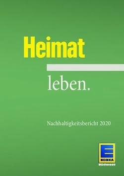 Heimat leben. Nachhaltigkeitsbericht 2020 - zukunftleben