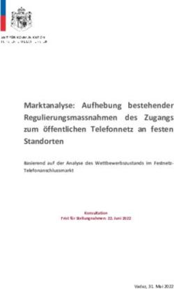 Marktanalyse: Aufhebung bestehender Regulierungsmassnahmen des Zugangs zum öffentlichen Telefonnetz an festen Standorten