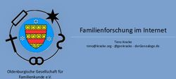 Familienforschung im Internet - Oldenburgische Gesellschaft für Familienkunde e.V - Familienkunde Oldenburg