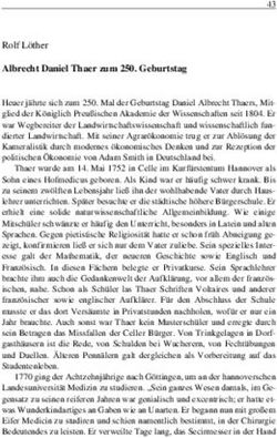 Albrecht Daniel Thaer zum 250. Geburtstag