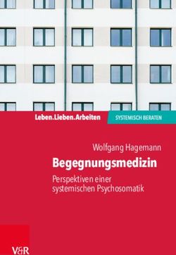 Begegnungsmedizin Wolfgang Hagemann - Vandenhoeck & Ruprecht Verlage