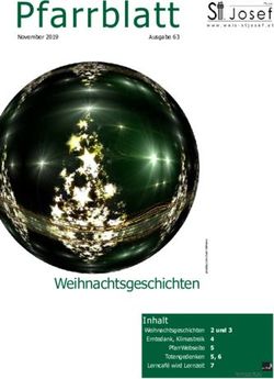 Pfarrblatt - Weihnachtsgeschichten Inhalt - Pfarre Wels-St.Josef