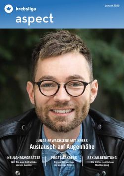 Aspect - Austausch auf Augenhöhe JUNGE ERWACHSENE MIT KREBS - Krebsliga