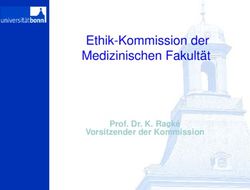 ETHIK-KOMMISSION DER MEDIZINISCHEN FAKULT&Auml;T - PROF. DR. K. RACK&Eacute; VORSITZENDER DER KOMMISSION - BFARM