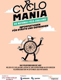 DAS VELOFIEBER BRICHT AUS! - MELDEN SIE SICH AN UND LA SSEN SIE IHRE BEV&Ouml;LKERUNG AN DER GROSSEN VELOF&Ouml;RDERAKTION IM SEPTEMBER 2020 MITFAHREN ...