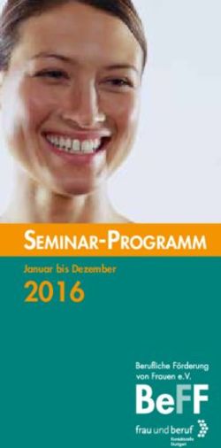 2016 Seminar-Programm - Januar bis Dezember - Berufliche Förderung von Frauen ...