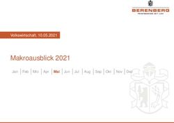 Makroausblick 2021 Volkswirtschaft, 10.05.2021 Jan Feb Mrz Apr Mai - Berenberg