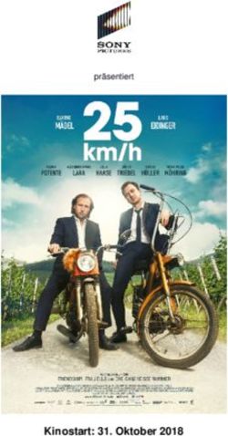 Kinostart: 31. Oktober 2018 - präsentiert - cinema berlin