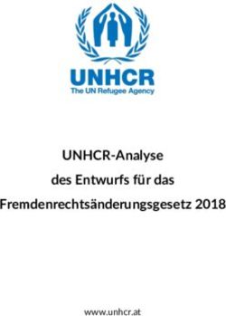 UNHCR-Analyse des Entwurfs für das Fremdenrechtsänderungsgesetz 2018 - www.unhcr.at