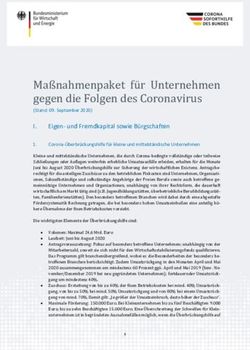 Maßnahmenpaket für Unternehmen gegen die Folgen des Coronavirus - BMWi