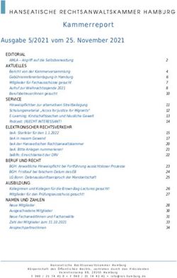 Kammerreport Ausgabe 5/2021 vom 25. November 2021 - Universit&auml;t Hamburg
