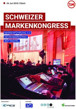 SCHWEIZER MARKENKONGRESS - MARKENF&Uuml;HRUNG 4.0 NEUROMARKETING 360 DIGITAL 04. Juni 2019 // Z&uuml;rich