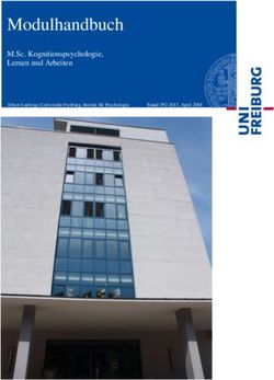 Modulhandbuch M.Sc. Kognitionspsychologie, Lernen und Arbeiten - Albert-Ludwigs ...