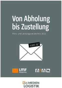 Von Abholung bis Zustellung - kommt an! Preis- und Leistungsverzeichnis 2021