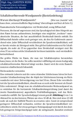 Dipl.-Ing. CARSTEN RUHE - Beratungsb&uuml;ro f&uuml;r Akustik h&ouml;rgerecht planen und bauen