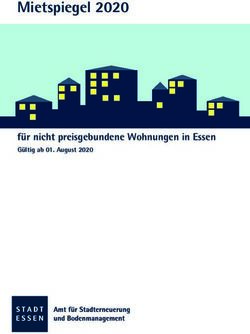 Mietspiegel 2020 - f&uuml;r nicht preisgebundene Wohnungen in Essen G&uuml;ltig ab 01. August 2020 - Stadt Essen