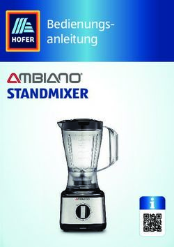 STANDMIXER Bedienungs-anleitung