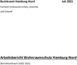 Arbeitsbericht Wohnraumschutz Hamburg-Nord - Bezirksamt Hamburg-Nord Fachamt Verbraucherschutz, Gewerbe und Umwelt Juli 2021 - BV-HH