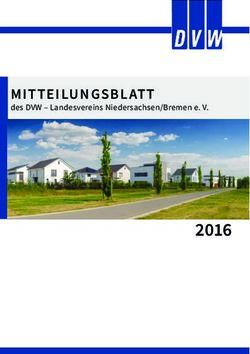 2016 MITTEILUNGSBLATT - des DVW - Landesvereins Niedersachsen/Bremen e. V - DVW eV