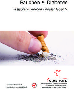 Rauchen & Diabetes "Rauchfrei werden - besser leben !"