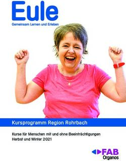 Kursprogramm Region Rohrbach - Kurse für Menschen mit und ohne Beeinträchtigungen Herbst und Winter 2021 - FAB Organos