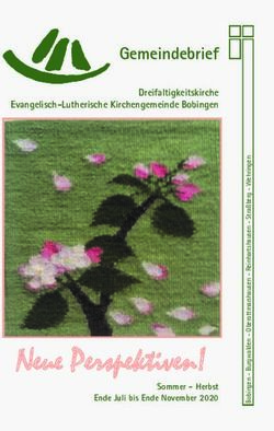 Neue Perspektiven! - Gemeindebrief Dreifaltigkeitskirche Evangelisch-Lutherische Kirchengemeinde Bobingen - Ev. Dreifaltigkeitskirche Bobingen
