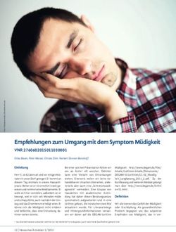 Empfehlungen zum Umgang mit dem Symptom M&uuml;digkeit - VNR 2760602015011030001