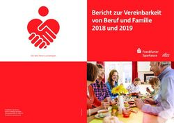 Bericht zur Vereinbarkeit von Beruf und Familie 2018 und 2019 - Seit 1822. Wenn's um Geld geht.