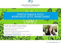 STARTUP FARM & FOOD - WENN NICHT JETZT, WANN DANN? - Netzwerk Ländliche Räume
