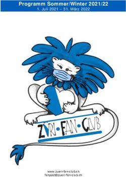 Programm Sommer/Winter 2021/22 - beim Z&uuml;ri Fan Club