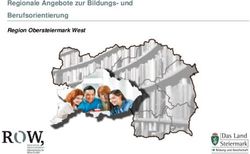 Regionale Angebote zur Bildungs- und Berufsorientierung - Region Obersteiermark West - Land Steiermark