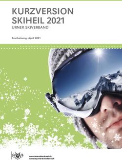 KURZVERSION SKIHEIL 2021 - URNER SKIVERBAND Erscheinung: April 2021