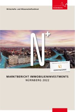 MARKTBERICHT IMMOBILIENINVESTMENTS - N&Uuml;RNBERG 2022 - Wirtschafts- und Wissenschaftsreferat
