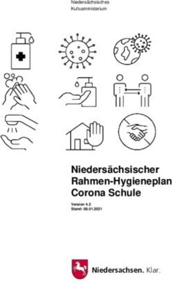 Niedersächsischer Rahmen-Hygieneplan Corona Schule - Niedersachsen. Klar.