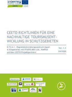 CEETO RICHTLINIEN F&Uuml;R EINE NACHHALTIGE TOURISMUSENT-WICKLUNG IN SCHUTZGEBIETEN - D.T3.4.1 - Regionalentwicklungszentrum Koper in Kooperation mit ...
