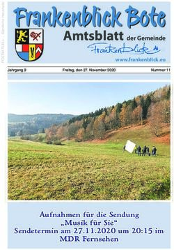 Frankenblick Bote Amtsblatt der Gemeinde - Aufnahmen f&uuml;r die Sendung "Musik f&uuml;r Sie"