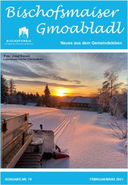 Bischofsmaiser Gmoabladl - Neues aus dem Gemeindeleben - AUSGABENR.70 FEBRUAR/M&Auml;RZ2021