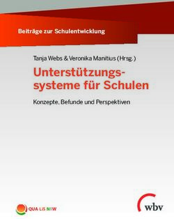 UNTERSTÜTZUNGS SYSTEME FÜR SCHULEN - BEITRÄGE ZUR SCHULENTWICKLUNG - QUA-LIS NRW