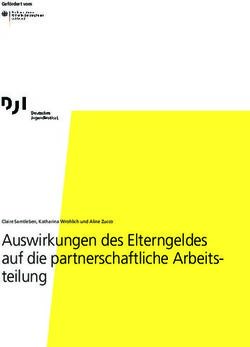 Auswirkungen des Elterngeldes auf die partnerschaftliche Arbeits-teilung - Deutsches Jugendinstitut